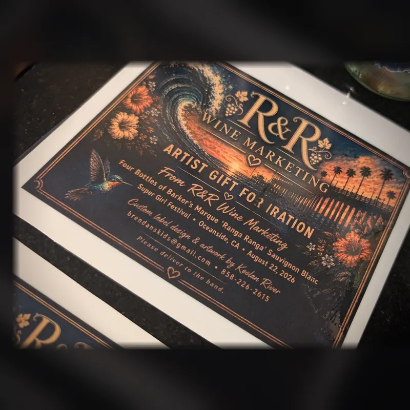 Artist gift for Iration, 2026: The presentation card