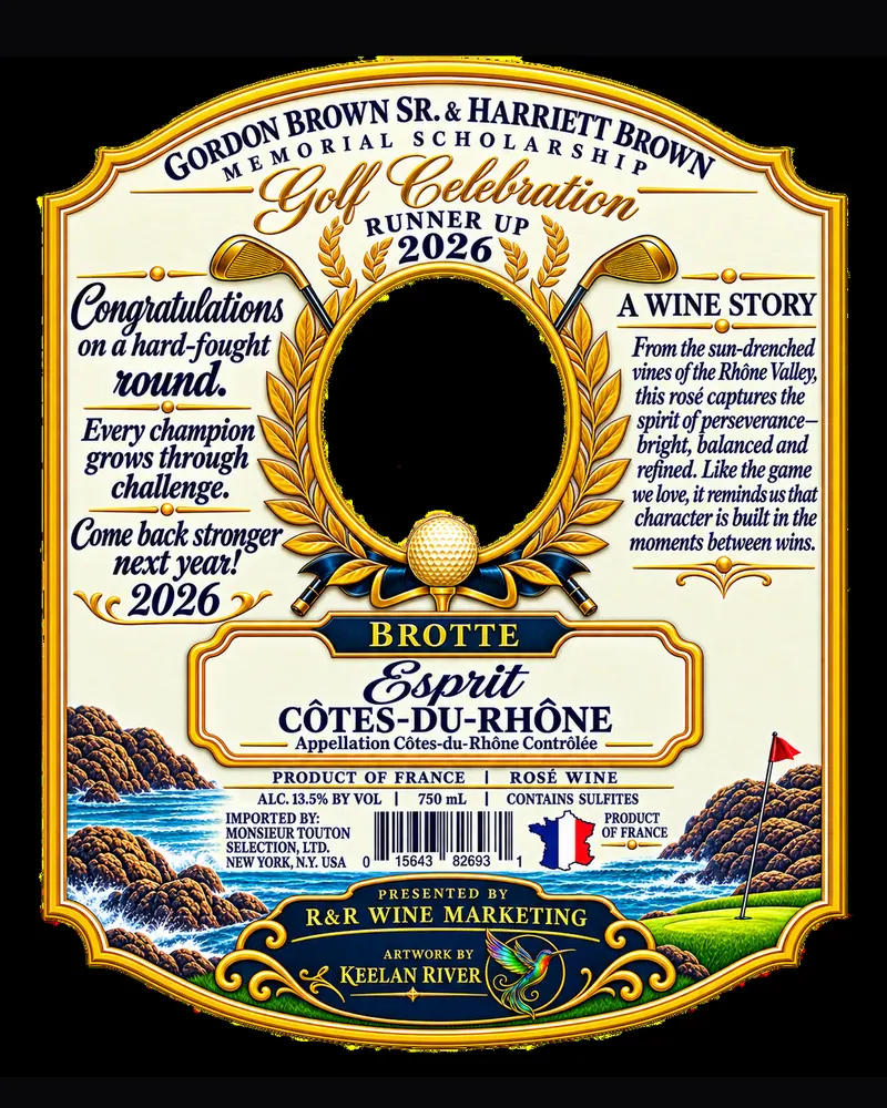 Golf tournament, 2026: Label design