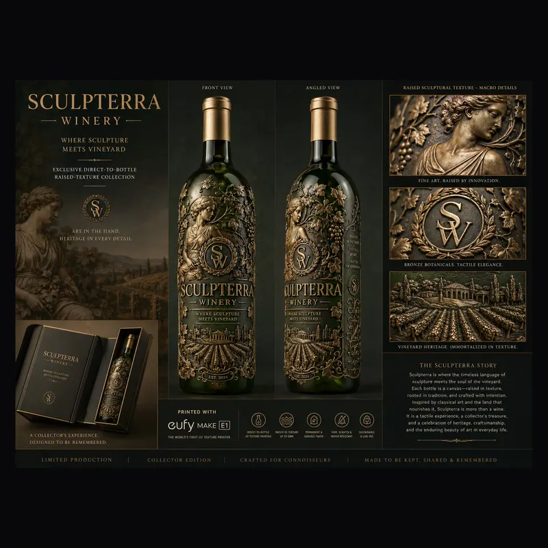 Collection board, 2026: A presentation board for a label series