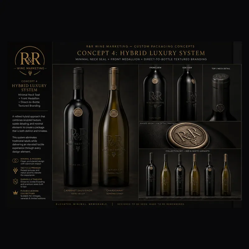 Collection board, 2026: A presentation board for a label series
