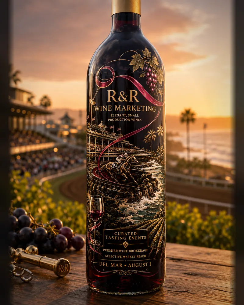 Bottle concept, 2026: A finished bottle render from our studio