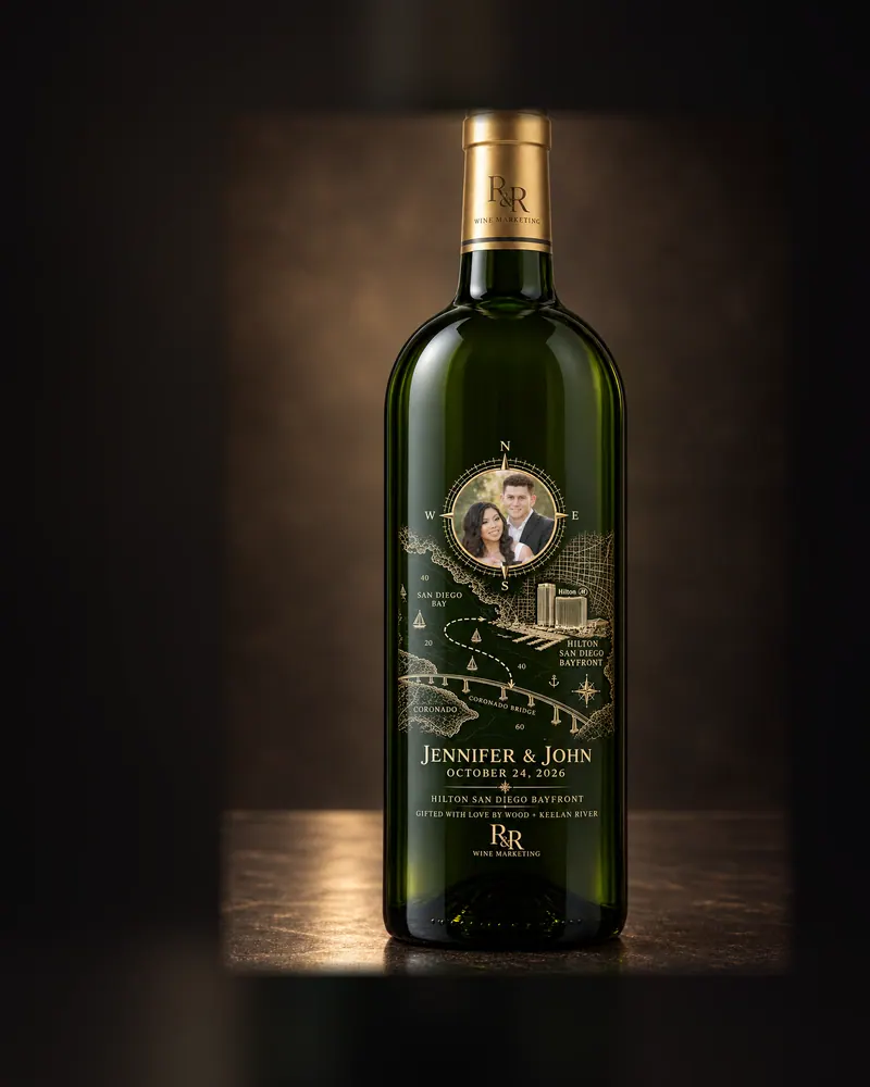 Bottle concept, 2026: A finished bottle render from our studio