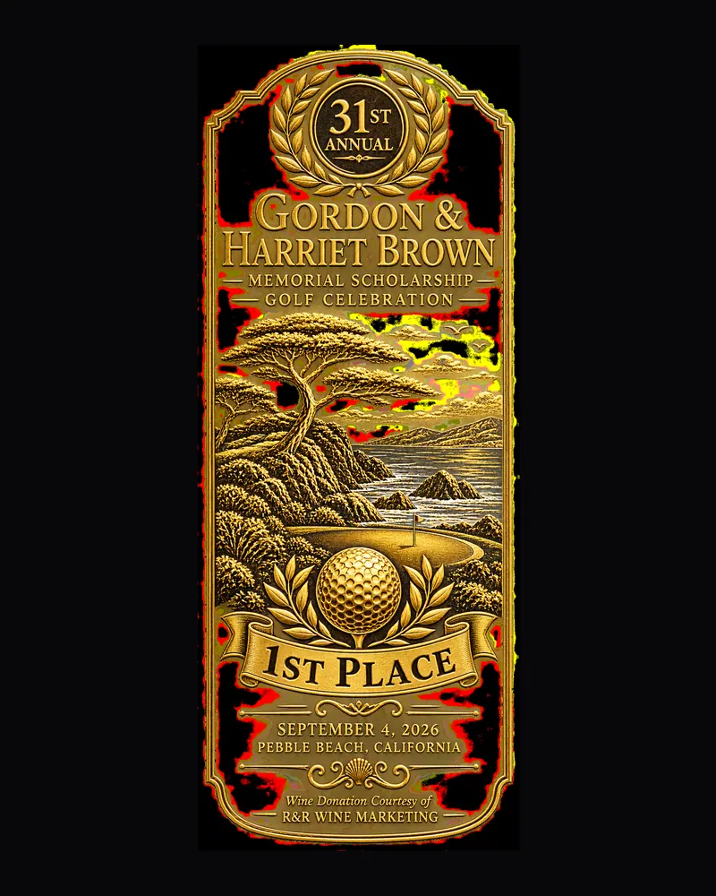 Golf tournament, 2026: Label design