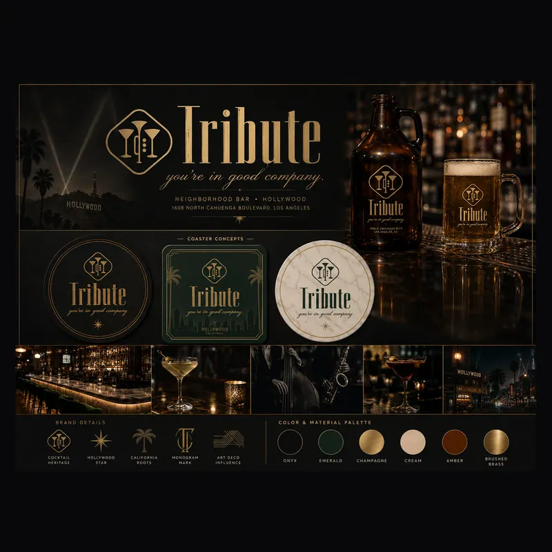 Collection board, 2026: A presentation board for a label series