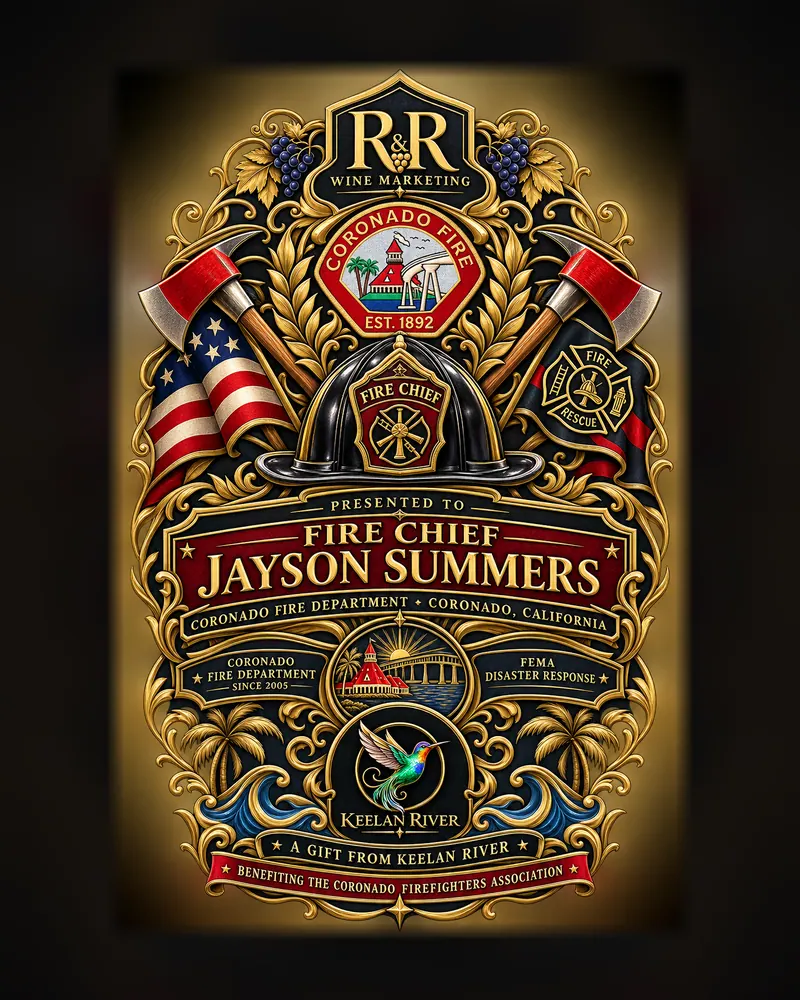 Fire Chief Jayson Summers: Label design