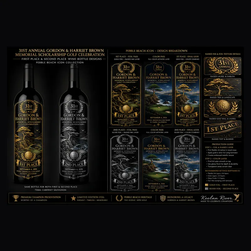 Collection board, 2026: A presentation board for a label series