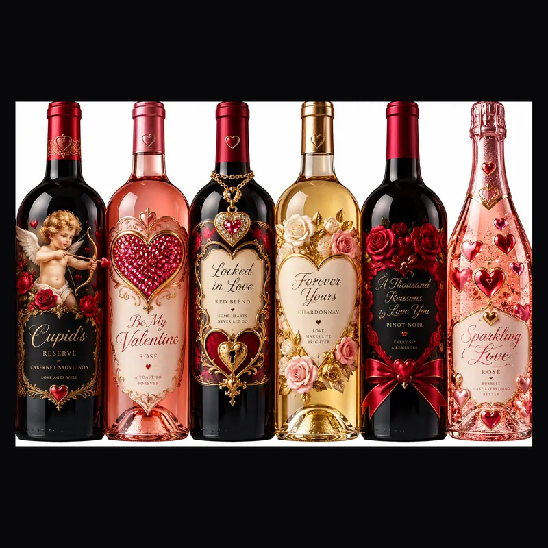 Valentine's collection: The bottles in the series