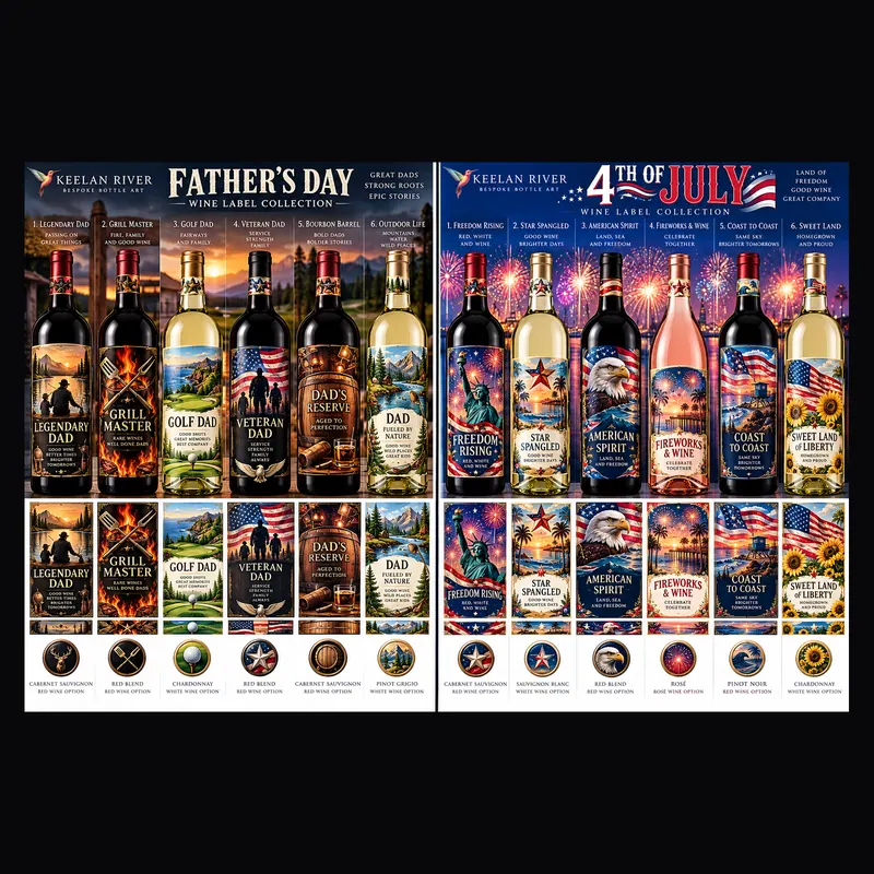 Father's Day collection: A presentation board for a label series