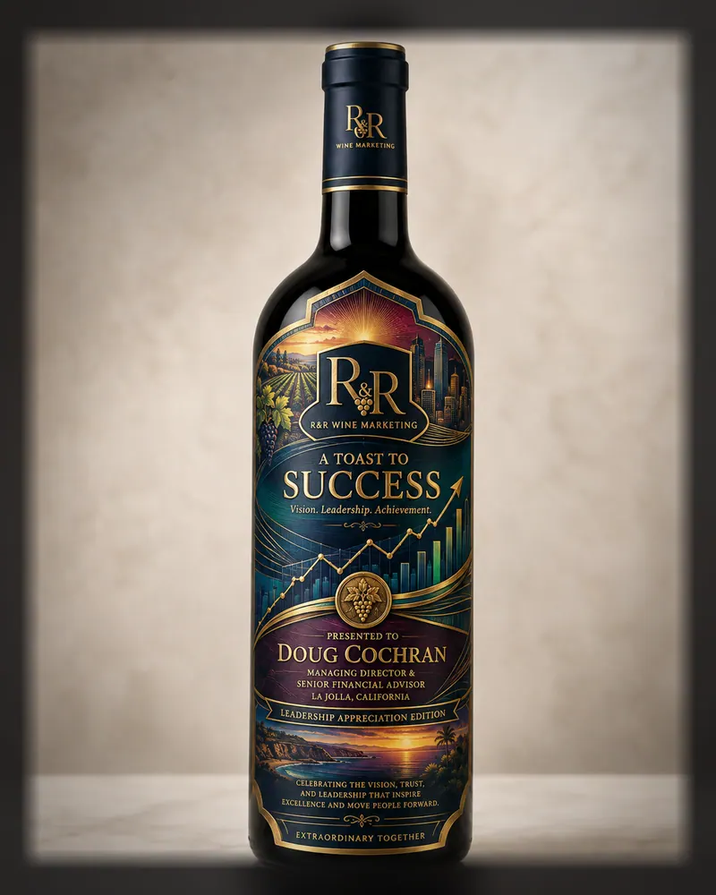 Keelan River house label: A bottle render from our studio