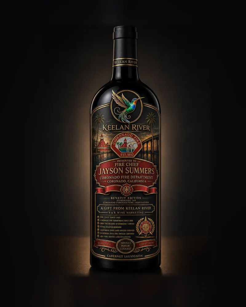 Bottle concept, 2026: A finished bottle render from our studio