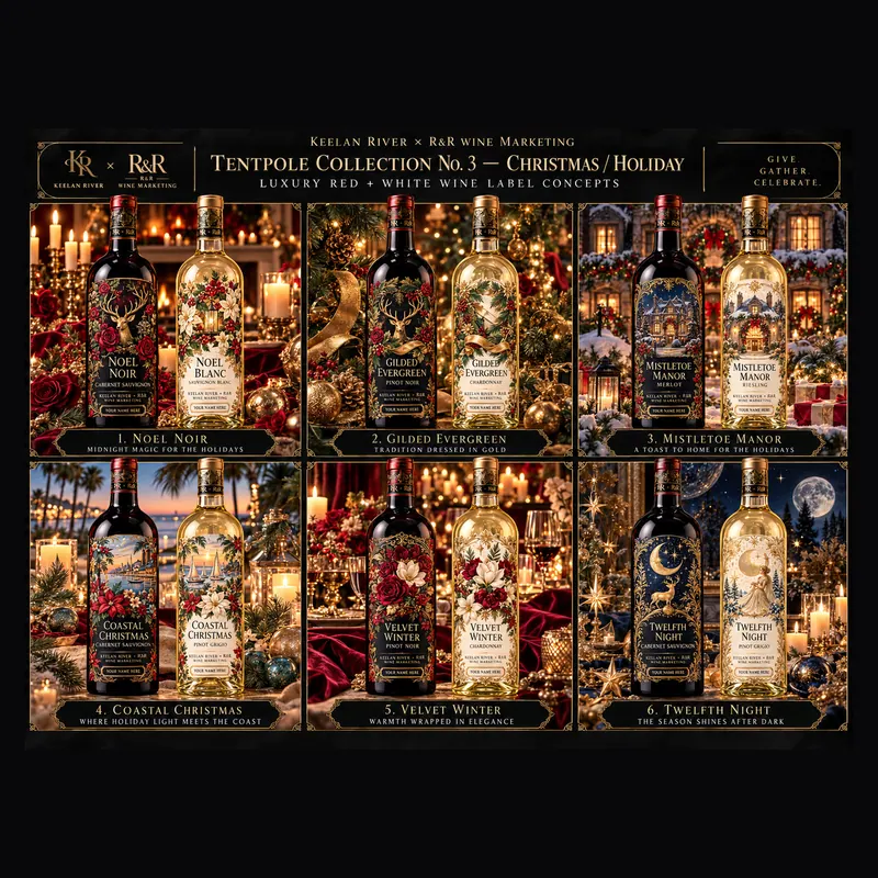Collection board, 2026: A presentation board for a label series