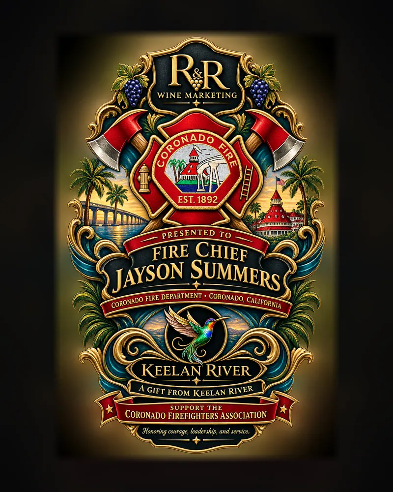 Fire Chief Jayson Summers: Label design