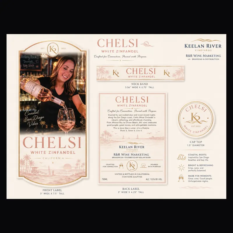 Chelsi, custom label: Label design for Chelsi