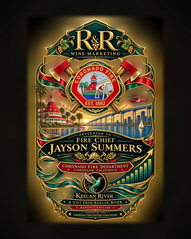 Fire Chief Jayson Summers: Label design
