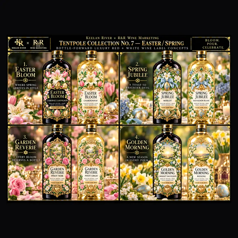 Collection board, 2026: A presentation board for a label series