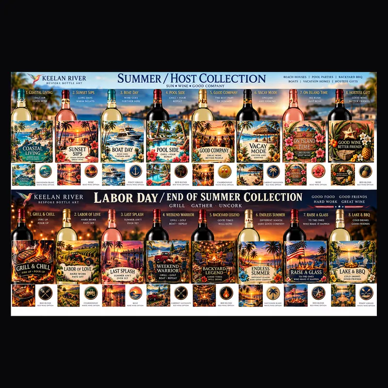 Summer collection: A presentation board for a label series