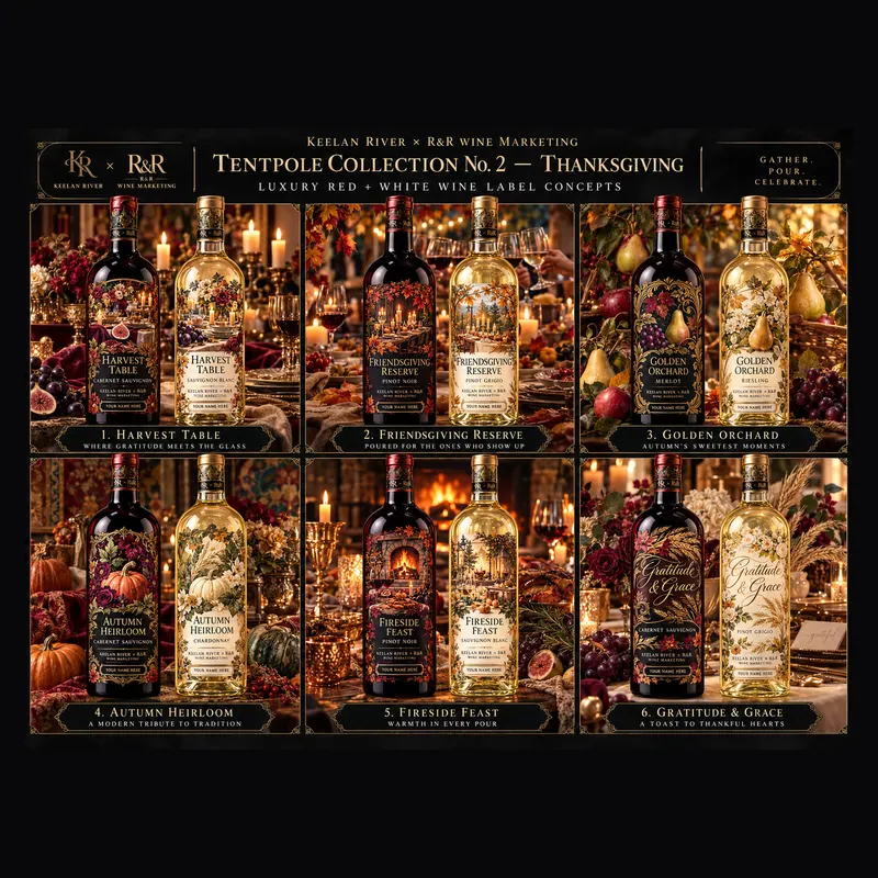 Collection board, 2026: A presentation board for a label series