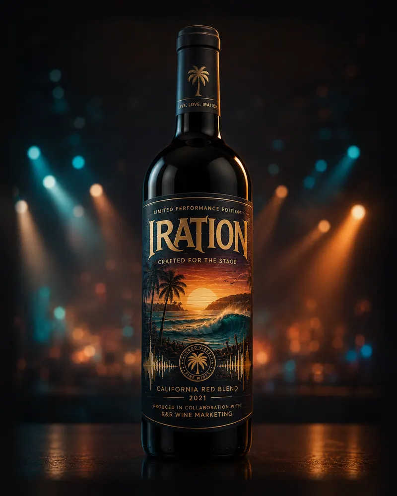 Iration, 2026: A stage lit bottle render