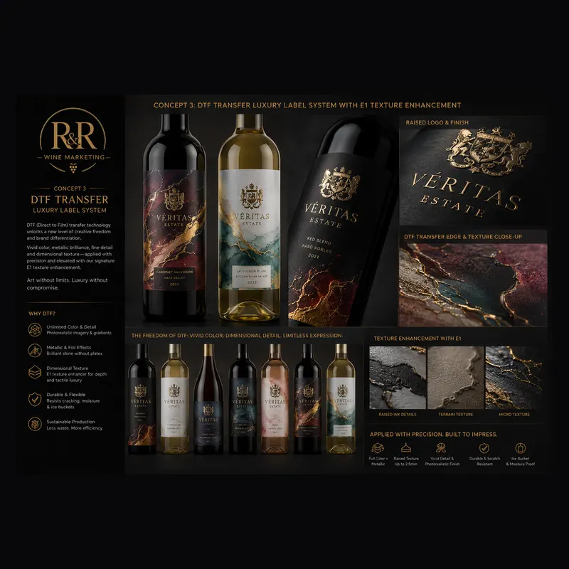 Collection board, 2026: A presentation board for a label series