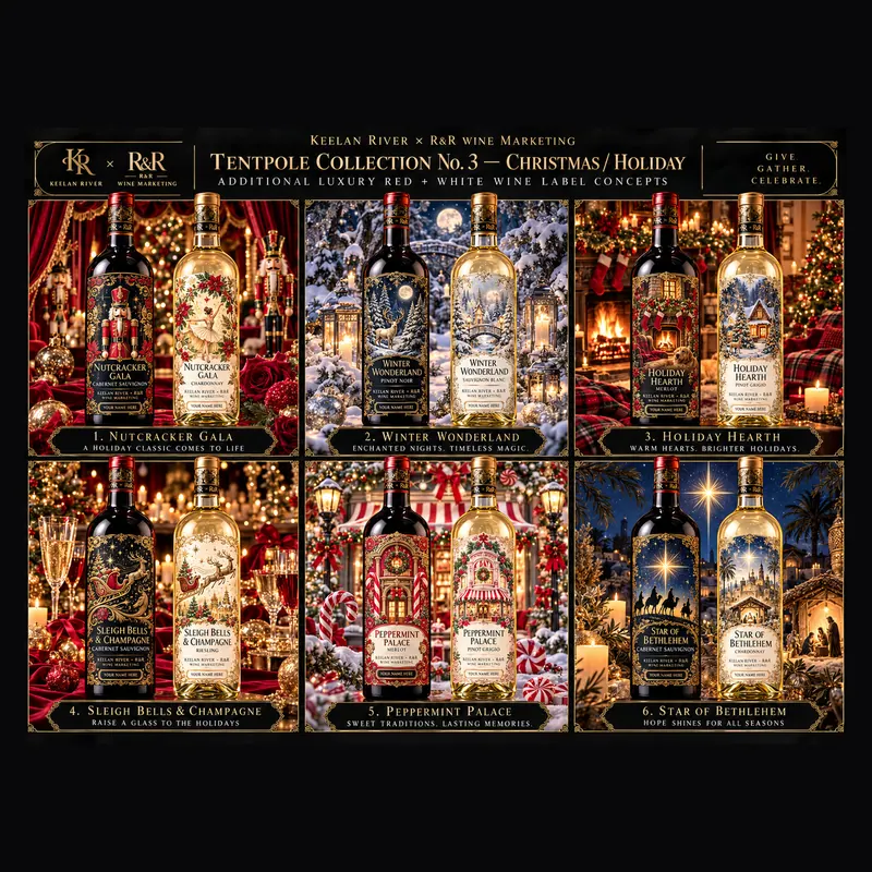 Collection board, 2026: A presentation board for a label series