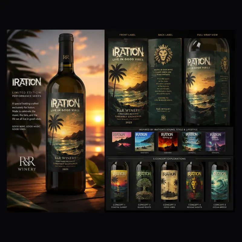 Iration, 2026: A presentation board for a label series