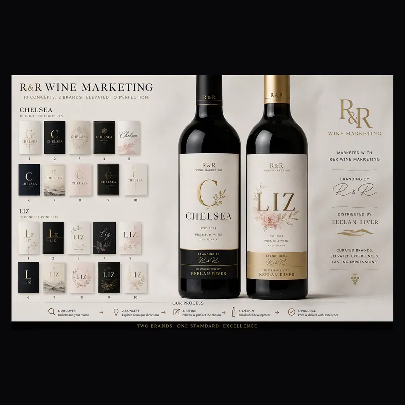 Collection board, 2026: A presentation board for a label series
