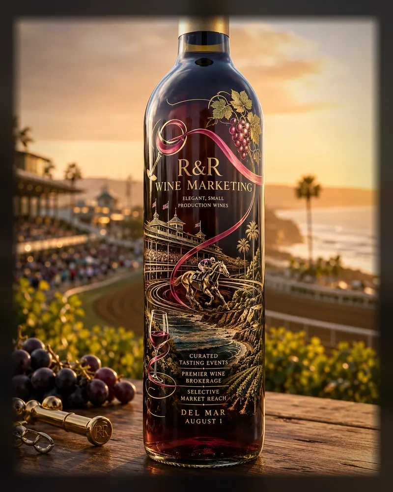 Bottle concept, 2026: A finished bottle render from our studio