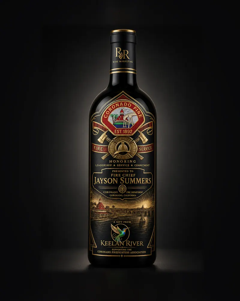 Bottle concept, 2026: A finished bottle render from our studio