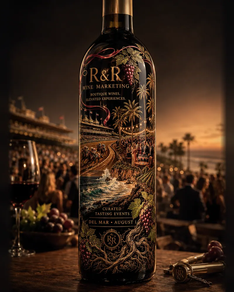 Bottle concept, 2026: A finished bottle render from our studio