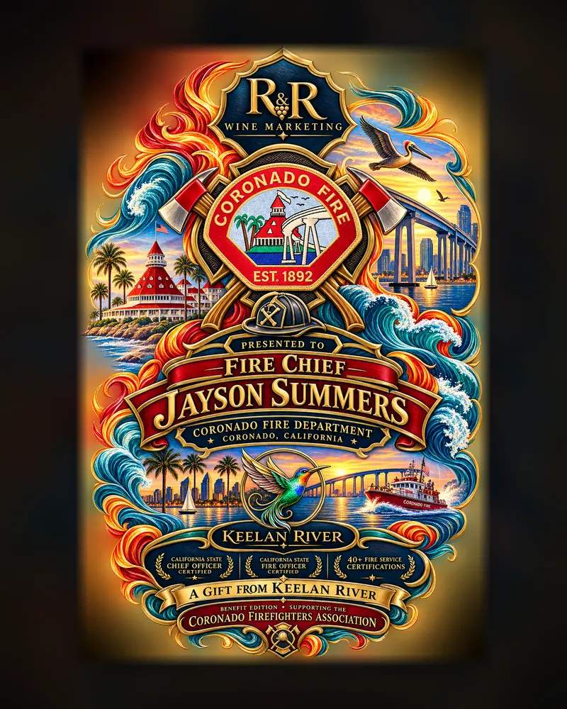 Fire Chief Jayson Summers: Label design