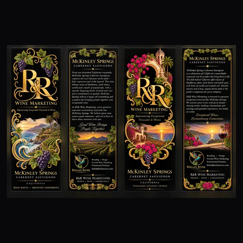Collection board, 2026: A presentation board for a label series