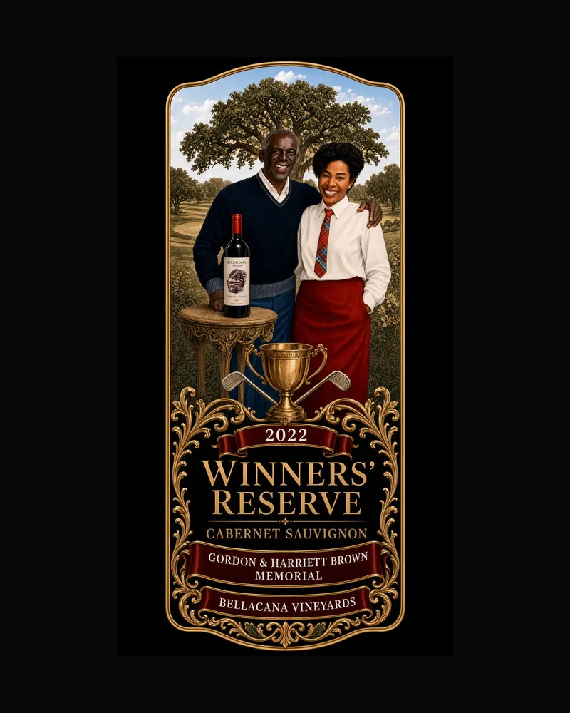 Winners' Reserve front label artwork, second edition