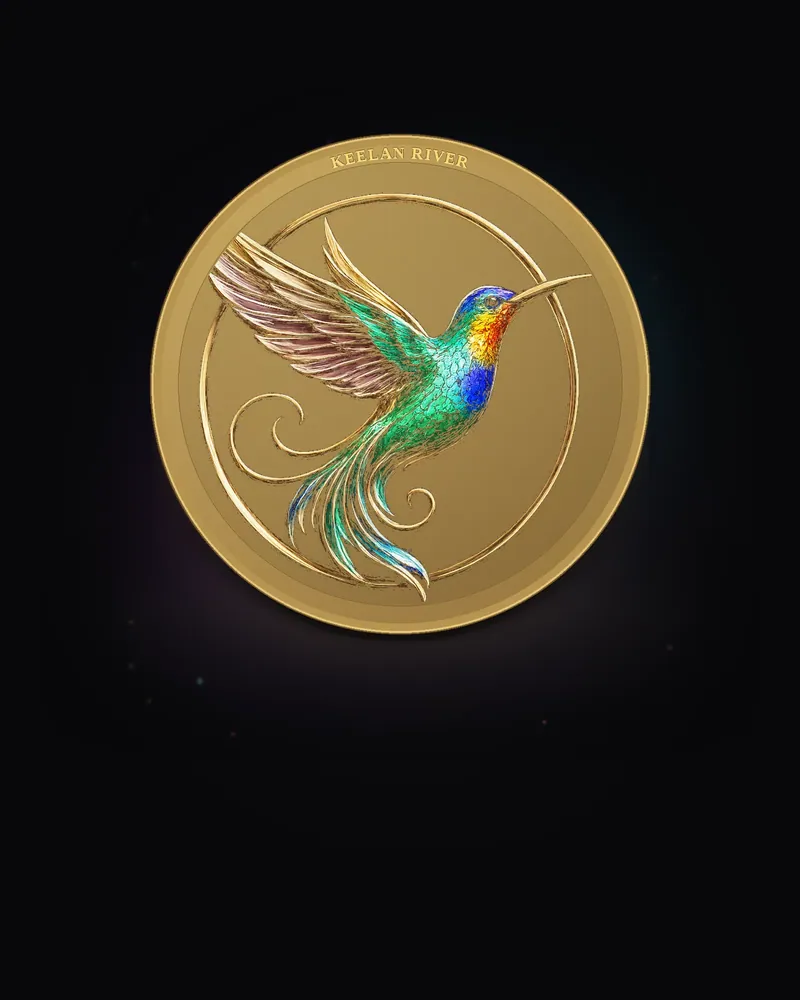 Keelan River hummingbird sample coin