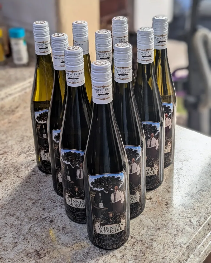 A second lineup of Winners' Reserve bottles