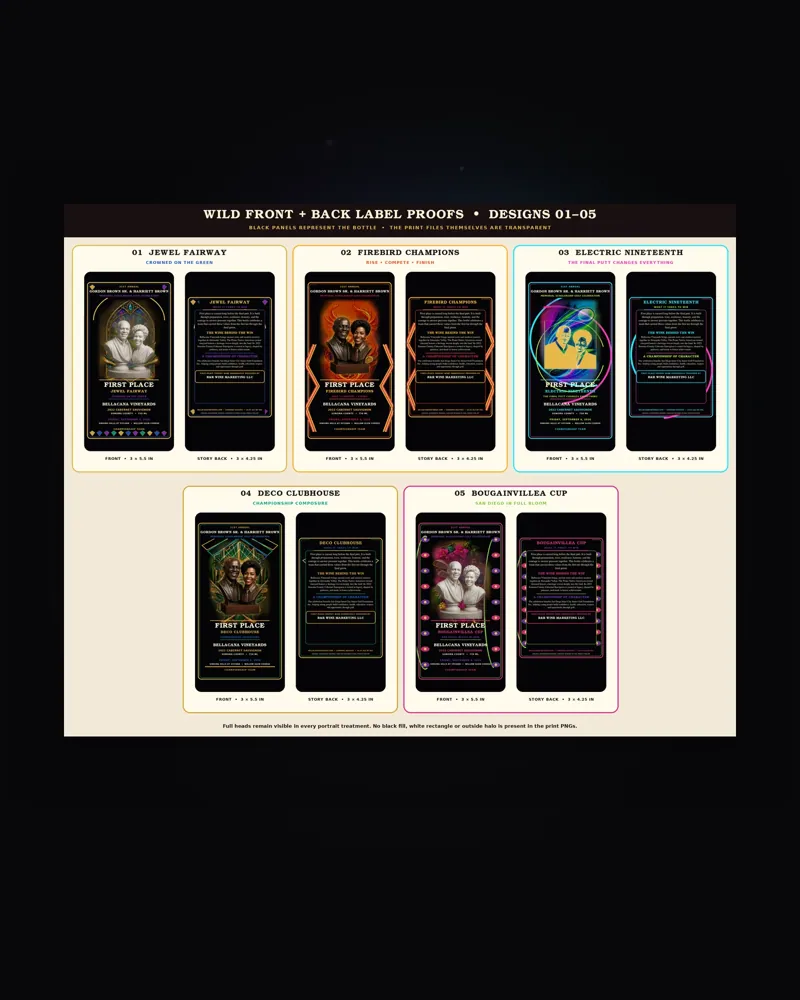 Wild label proofs one through five
