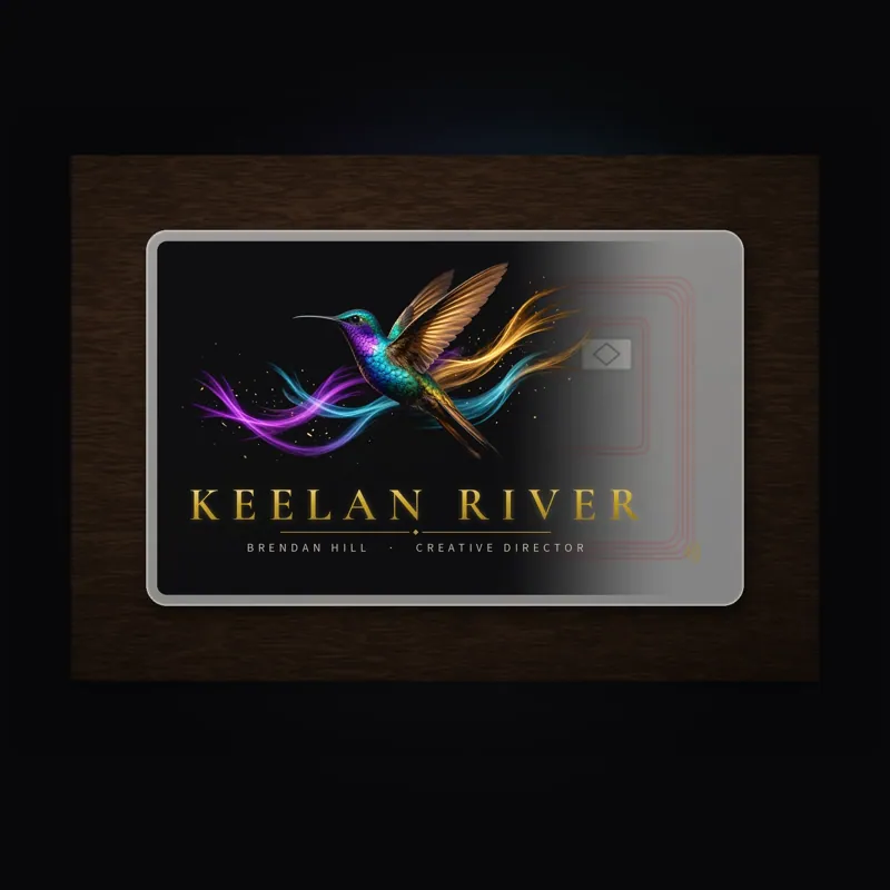 Keelan River metal card mockup